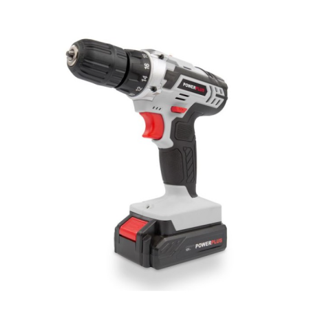 Trapano avvitatore powerplus 12v powc1051 20nm batteria litio 1,3ah peso 1,5 kg